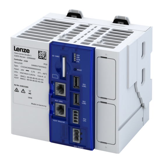 Lenze C520 Commissioning