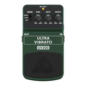 Behringer ULTRA VIBRATO UV300 Manual
