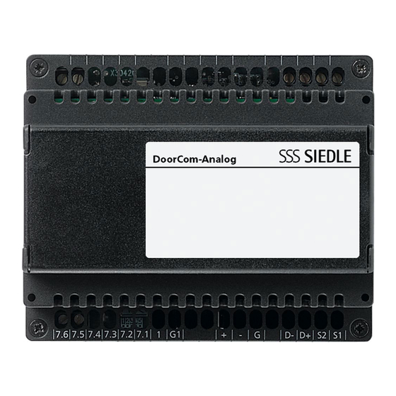SSS Siedle DCA 612 Series Manuals