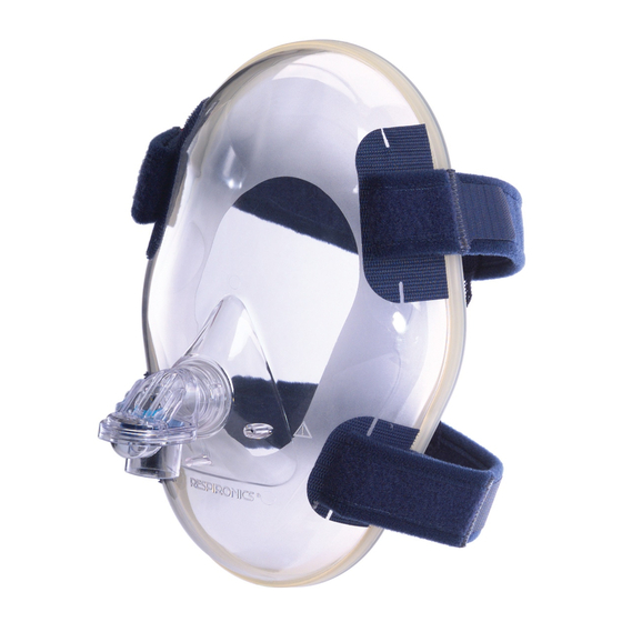 Respironics Total Face Mask Instructions For Use Manual