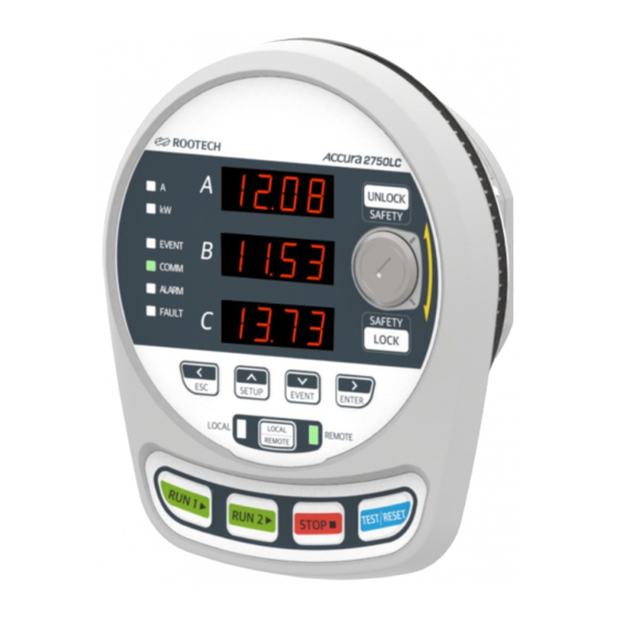 ROOTECH Accura 2750LC Quick Setup Manual