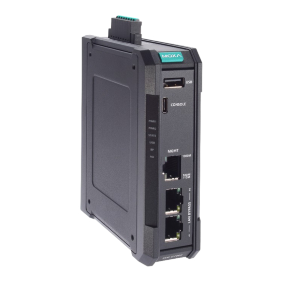 Moxa Technologies EDF-G1002 Series Quick Installation Manual