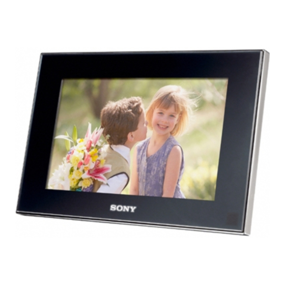 Sony S-FRAME DPF-V700 Manuals