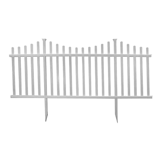 Zippity MANCHESTER VINYL PICKET FENCE KIT Aassembly Instructions