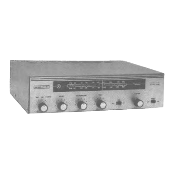 Raymer 870-15A Operating Instructions