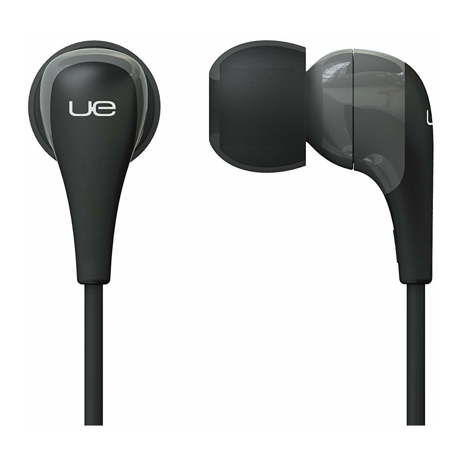 LOGITECH ULTIMATE EARS 200VI GETTING STARTED Pdf Download ManualsLib