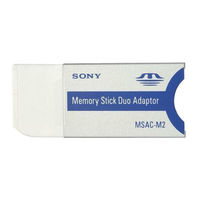 Sony MSAC-M2 Operating Instructions