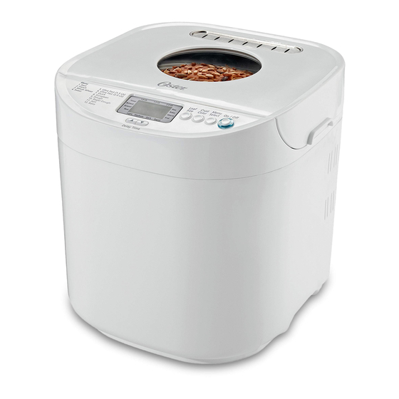 oster bread machine model 5834 manual