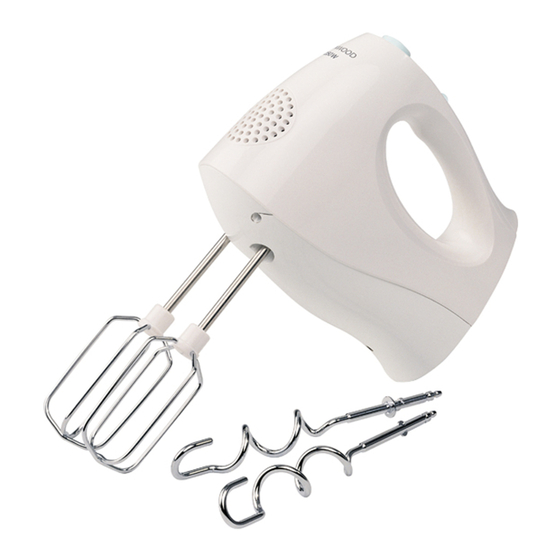 Kenwood Hand Mixer Instruction Manual HM330