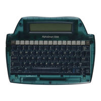 ALPHASMART 3000 USER MANUAL Pdf Download | ManualsLib