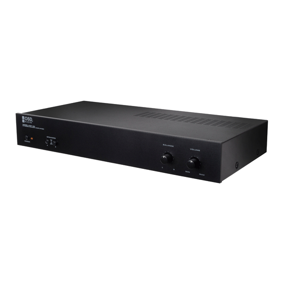 OSD Audio AMP120 Owner's Manual