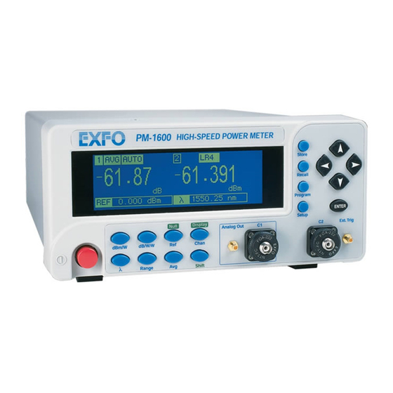 EXFO PM-1600 Instruction Manual