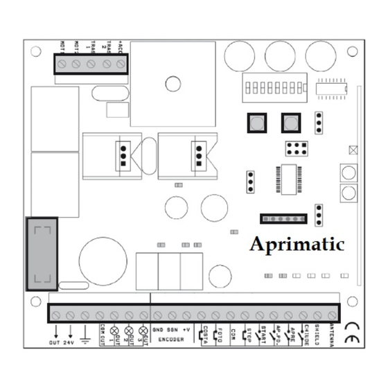 Aprimatic Traffic Park 24 Installation And Operation Manual
