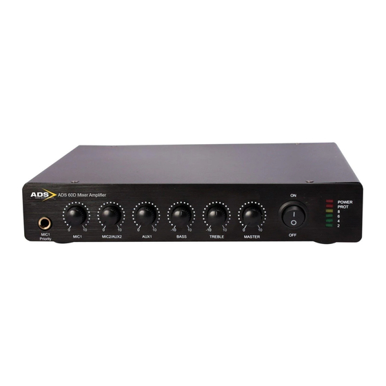 ADS ADS60DF Installation & Operation Manual