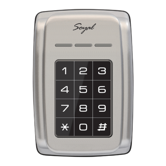 Soyal AR-321-H Manual