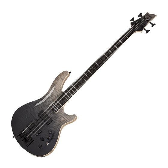 Schecter Stiletto Elite 4 Supplementary Manual