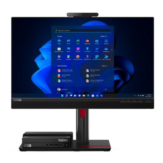 Lenovo ThinkCentre TIO Flex 24v Quick Start Manual