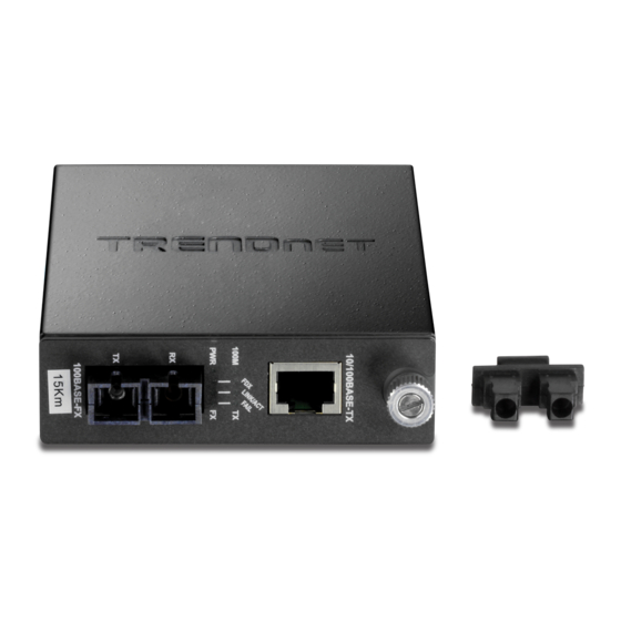 TRENDnet TFC-110S15I - Media Converter - External Manuals