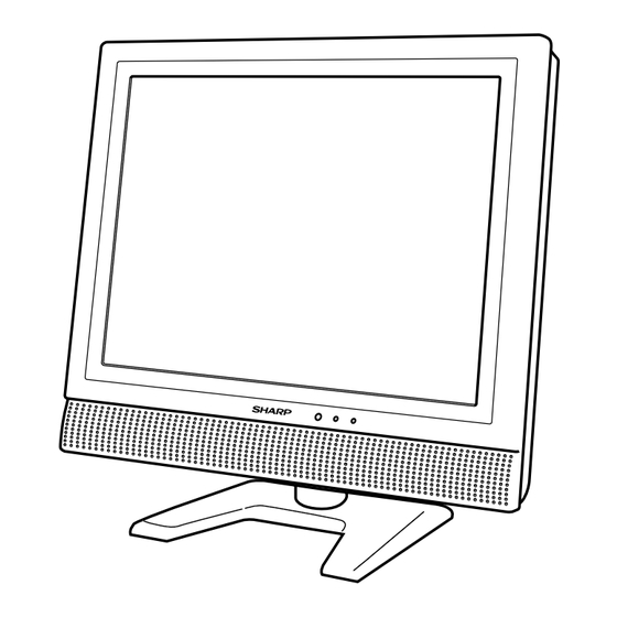 User Manuals: Sharp LC-13E2U LCD TV