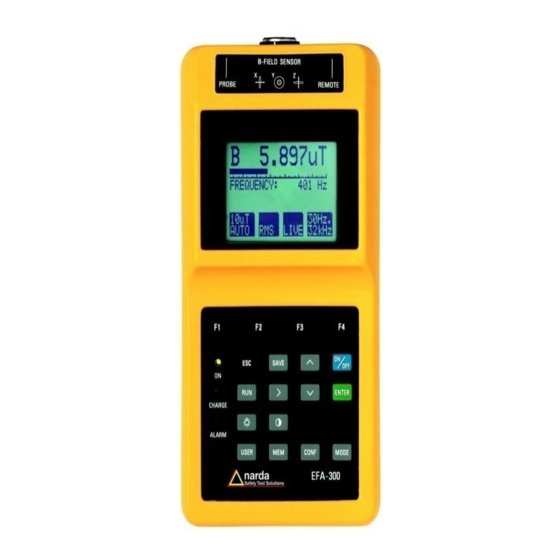 NARDA EFA-300 Operating Manual