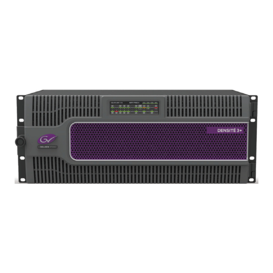 Belden GRASS VALLEY DENSITÉ 3+ FR4 User Manual