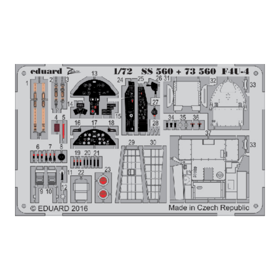 Eduard Zoom F4U-4 Quick Start Manual