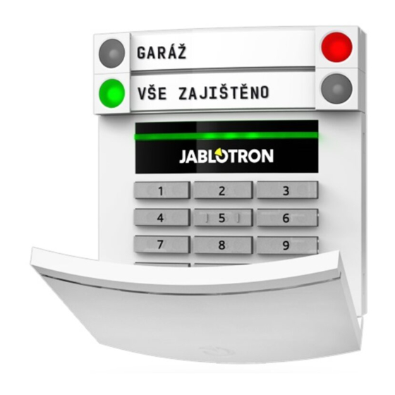 jablotron JA-113E Quick Start Manual