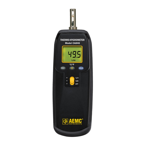 AEMC CA846 User Manual