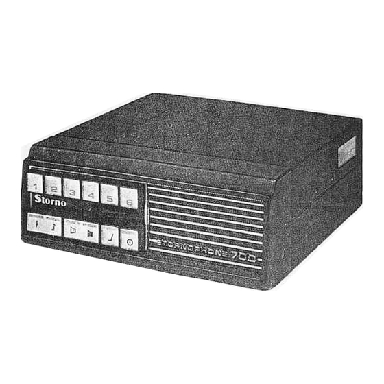 Storno STORNOPHONE 700 Manual