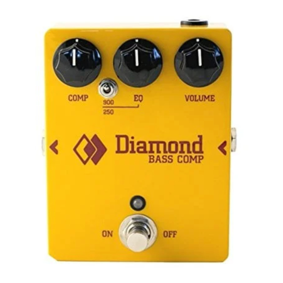 Diamond Guitar Pedals BASS COMP User Manual