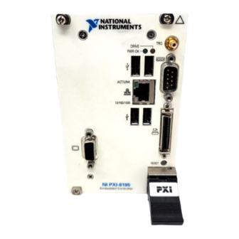National Instruments PXI-8195 User Manual