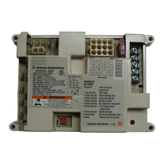 White Rodgers 50A55-285 Installation Instructions Manual