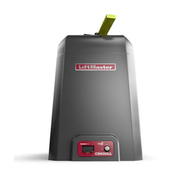 Chamberlain ELITE Series Owner's Manual