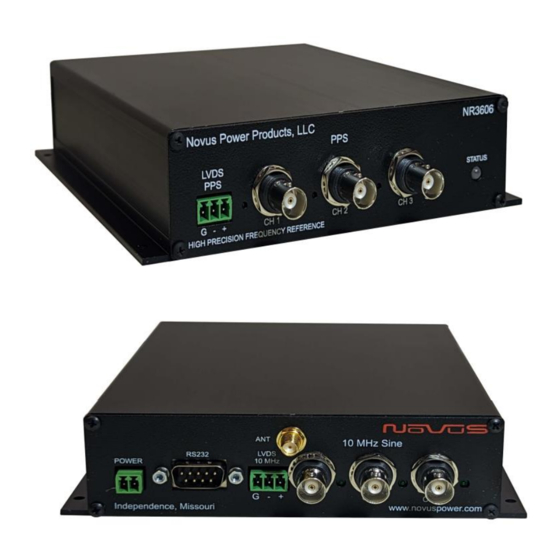Novus NR3606 Manual