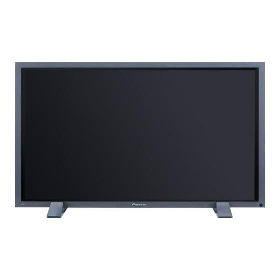 Pioneer PDP-503CMX - 50" Plasma Panel Operating Instructions Manual