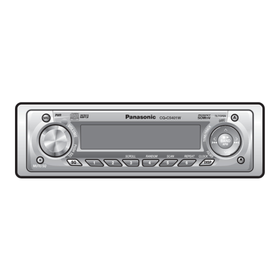 Panasonic CQ-C5401W Manuals