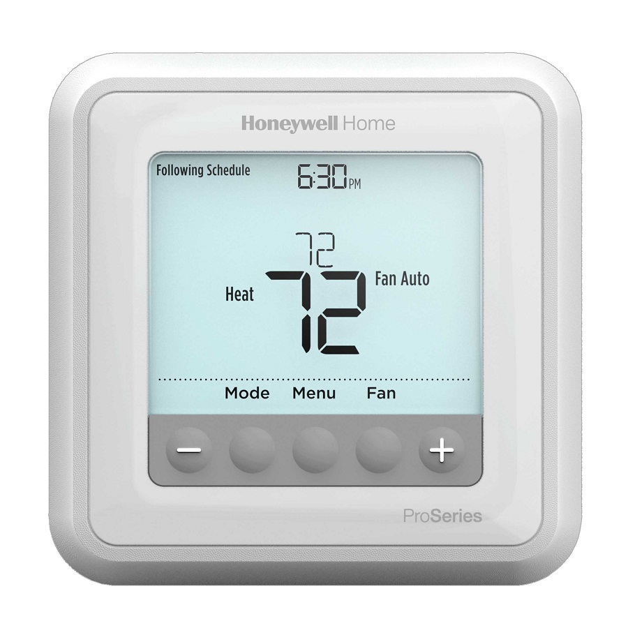 What should I do if the thermostat is displaying a red battery symbol, “Low  Batts”, or “Chg Batts”?