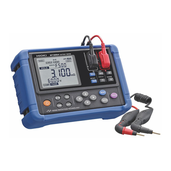 Hioki 3554 Instruction Manual