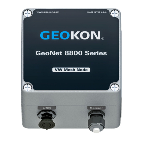 Geokon 8800 Troubleshooting Tips