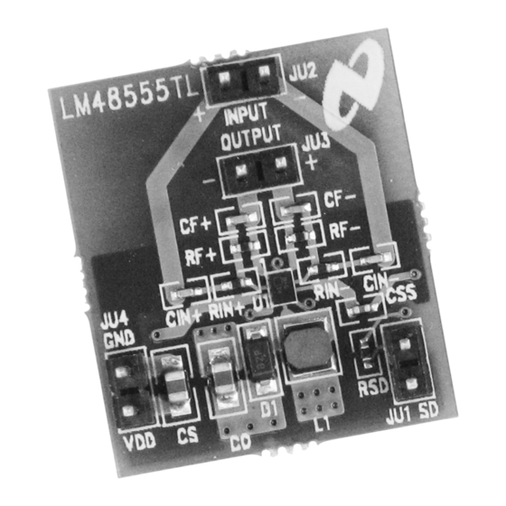 National Semiconductor LM48555 Quick Start Manual