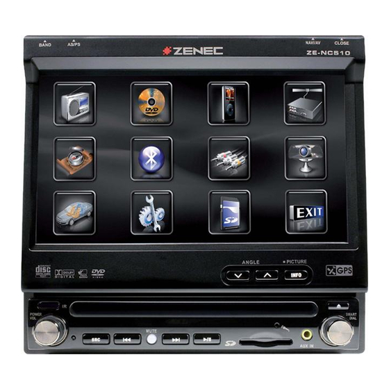 ZENEC ZE-NC510 - NAVIGATION Software Manual