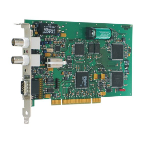 Meinberg GPS170PCI Manual