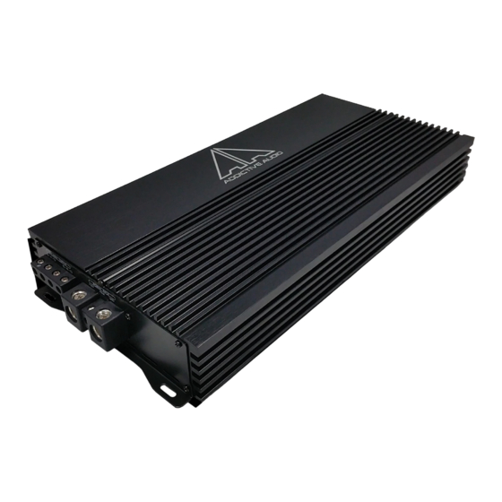 Addictive audio PURE P120.1 Owners & Installation Manual