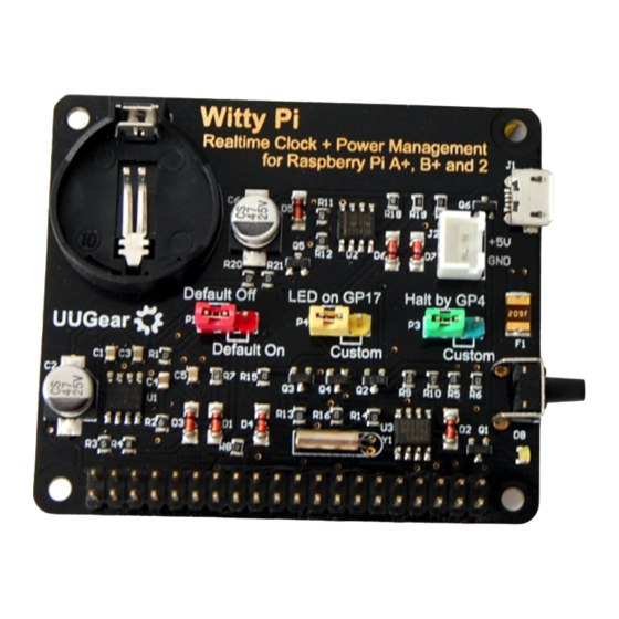 UUGear Witty Pi Manuals