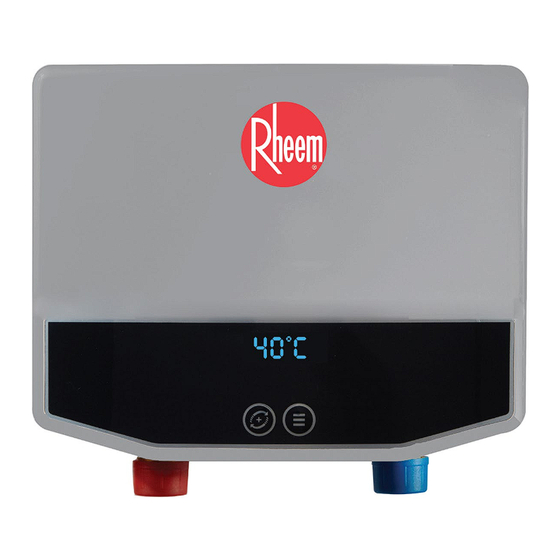 Rheem RTEC-04 E03 Operation And Installation Instructions Manual