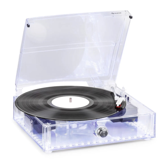 auna ClearTech Record Player Turntable Manuals