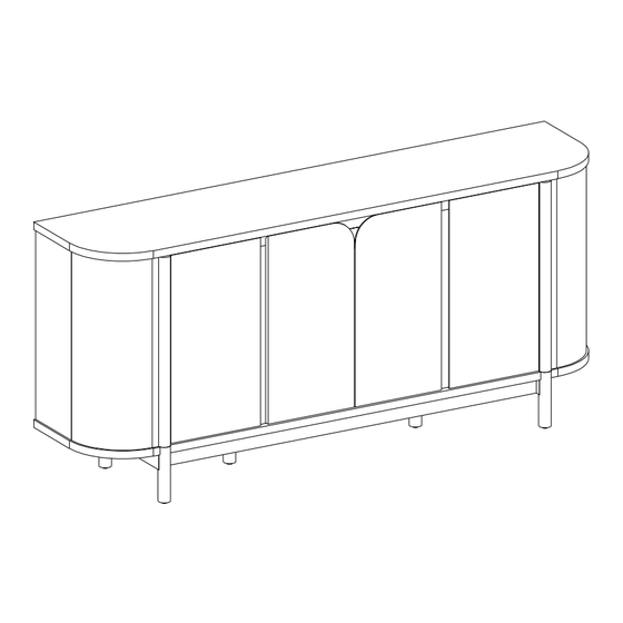 Walker Edison Ezra WEEZR11704 Manual