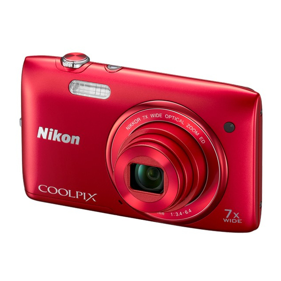 Nikon COOLPIX S3400 Reference Manual
