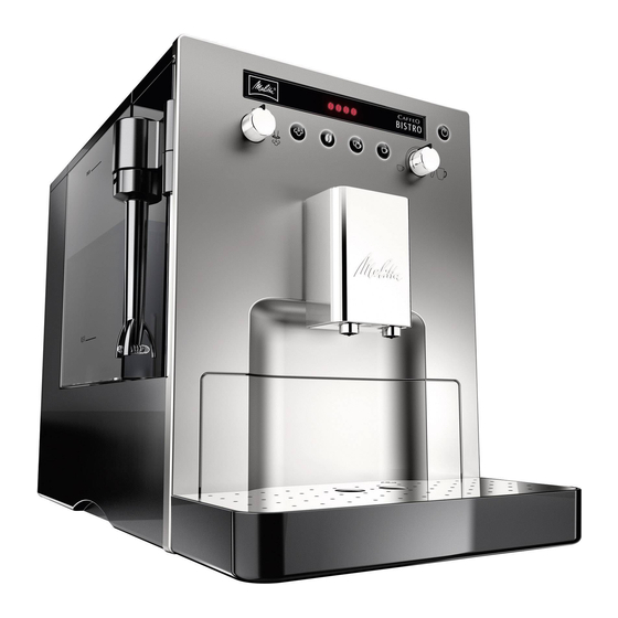 Melitta Caffeo Operating Instructions Manual