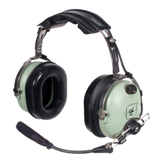 David Clark H9930 Use And Care Information